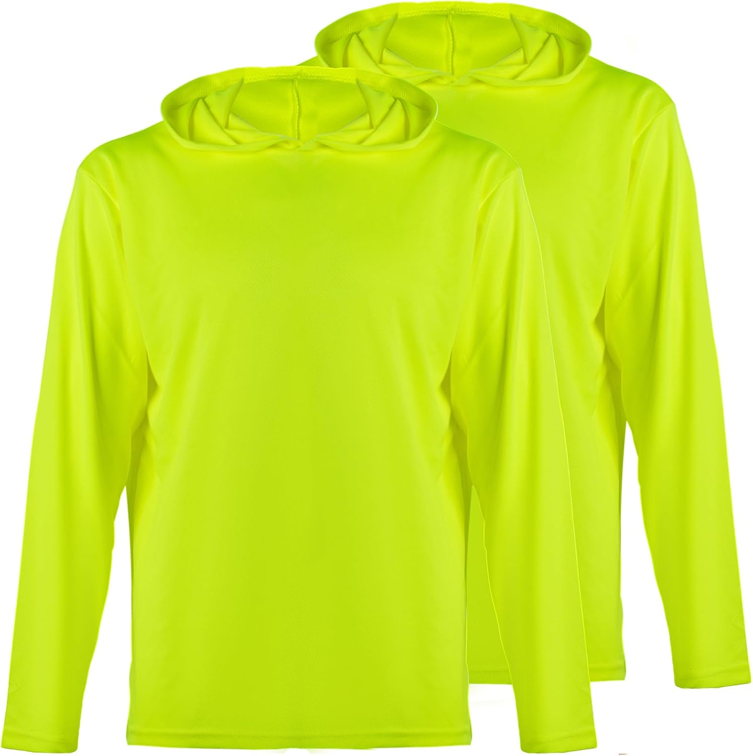 High Visibility Sun Protection Lightweight Long Sleeve Hoodie, UPF 50+ Quick-Dry, SPF UV Shirt, Active Wear